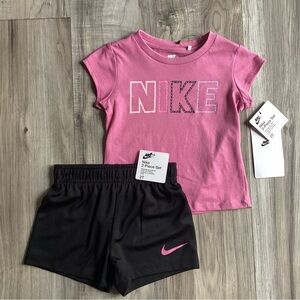 Nike tee & Shorts Set toddler girls size 2T(NWT) ~PRICE IS FIRM, NO OFFERS~